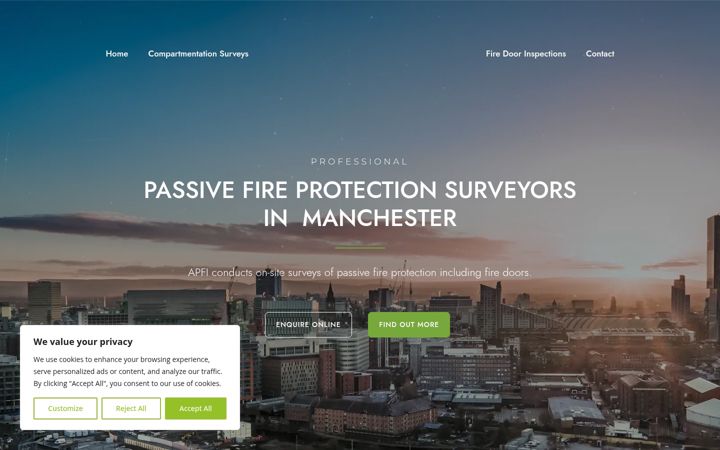 Screenshot of apfiltd.co.uk
