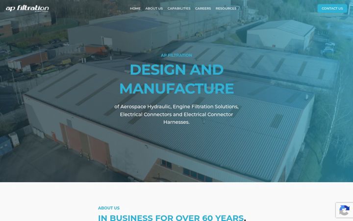 Screenshot of apfiltration.com