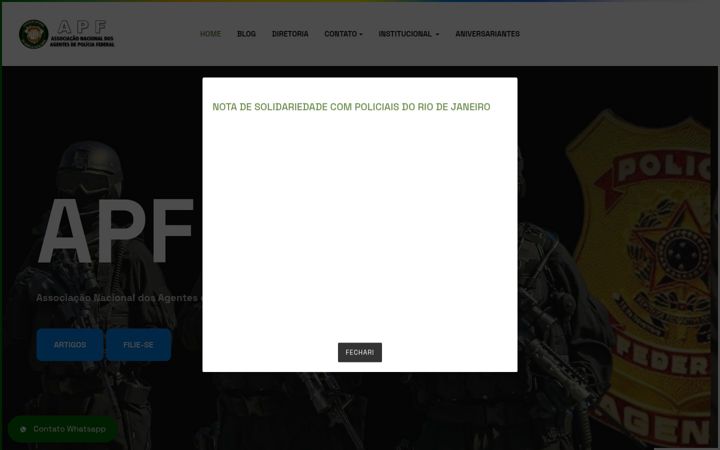 Skærmbillede af apfnacional.com.br