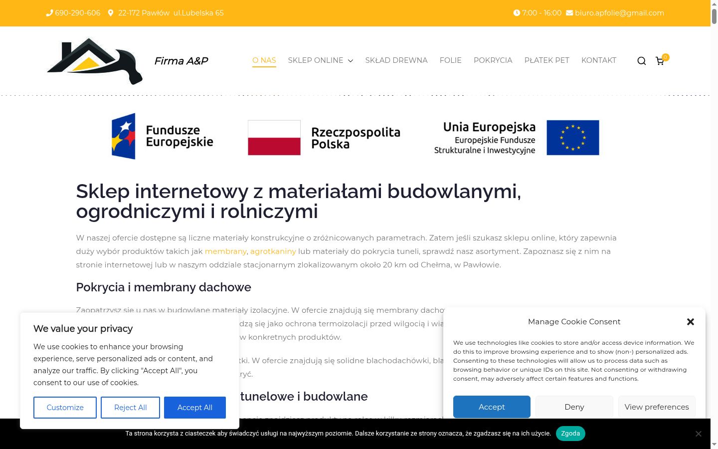 Snímek obrazovky baneru souhlasu zobrazeného před jakoukoli interakcí