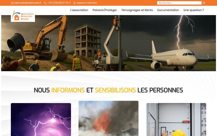 Skærmbillede af apfoudre.fr