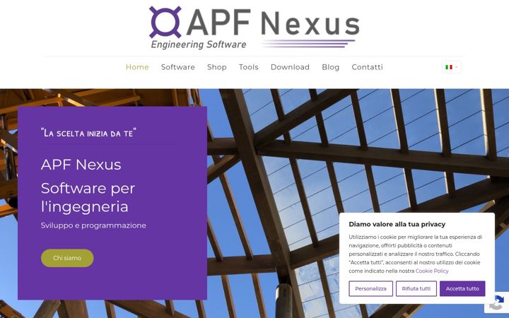 Screenshot of apfstructuralsoftware.com