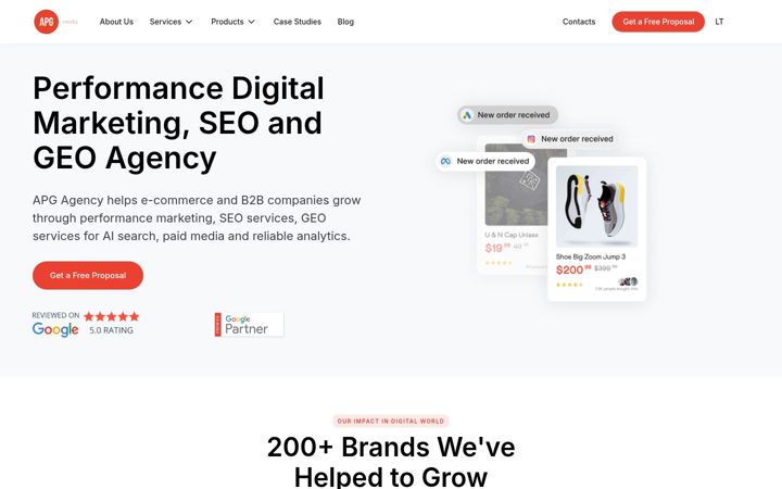 Screenshot ta' apg.agency
