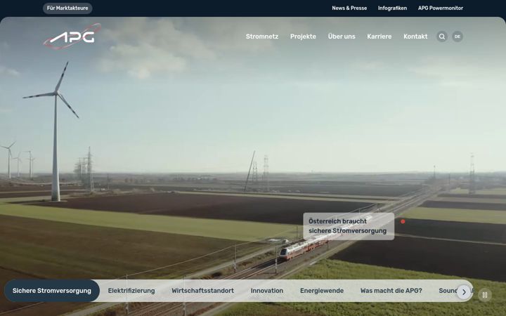 Screenshot di apg.at