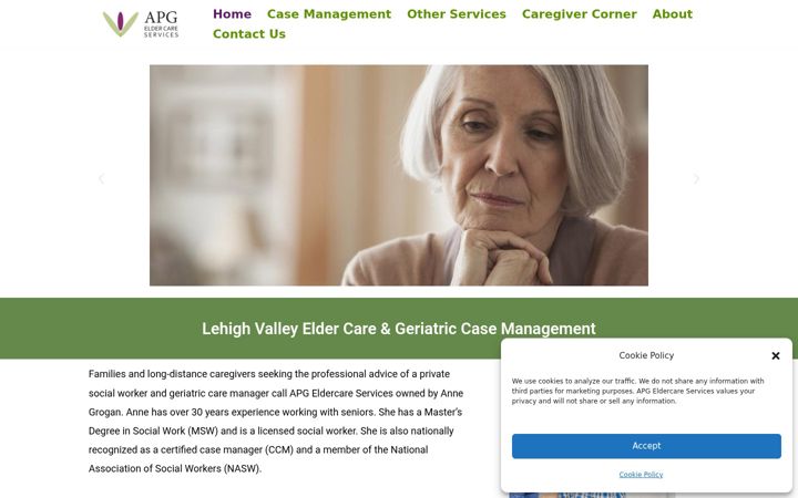 Screenshot of apgeldercare.com