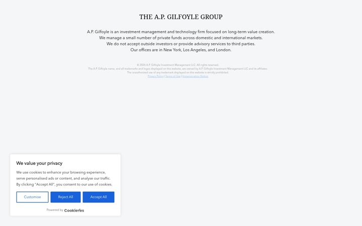 Screenshot of apgilfoyle.com