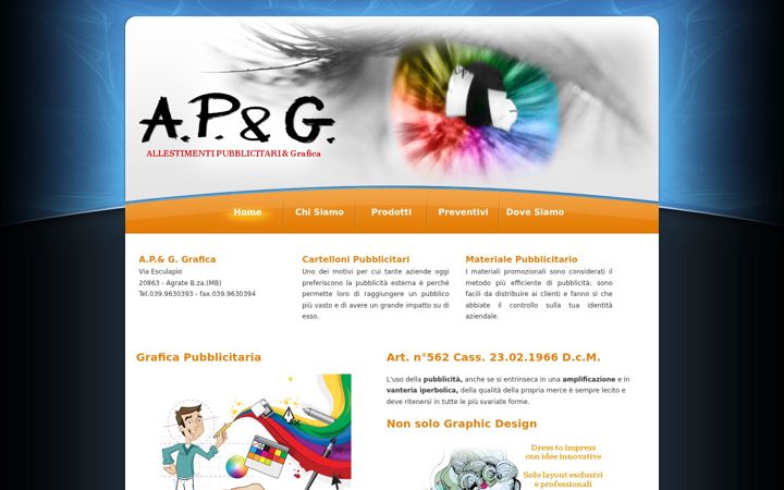 Screenshot of apgrafica.it