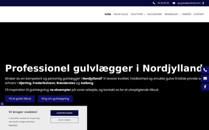 Screenshot of apgulve.dk
