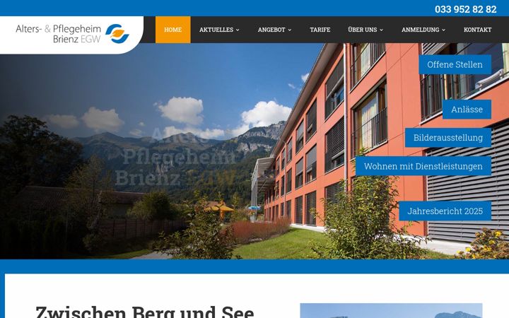 Skærmbillede af aph-brienz.ch