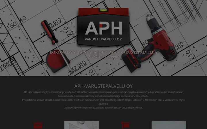 Screenshot of aph-varustepalvelu.com