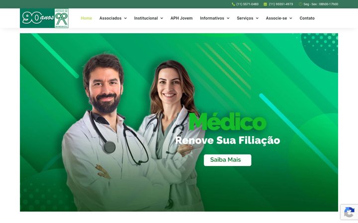 Screenshot of aph.org.br