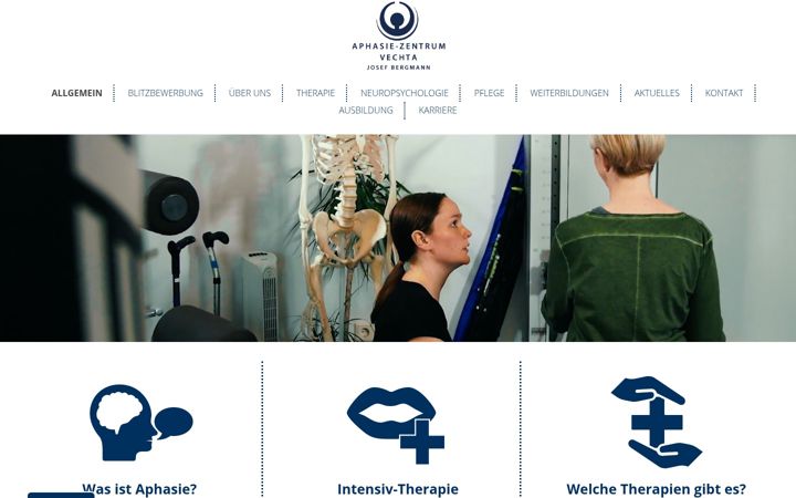 Ekrano kopija aphasie-zentrum.de