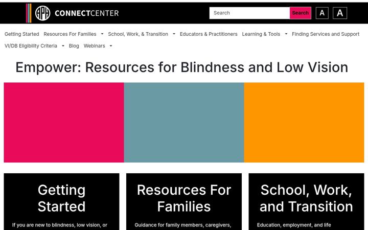 Screenshot von aphconnectcenter.org