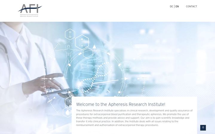 Screenshot of apheresis-research.org
