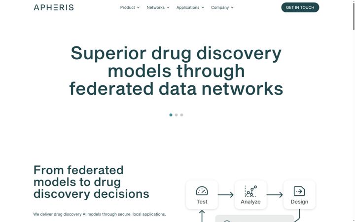 Screenshot of apheris.com