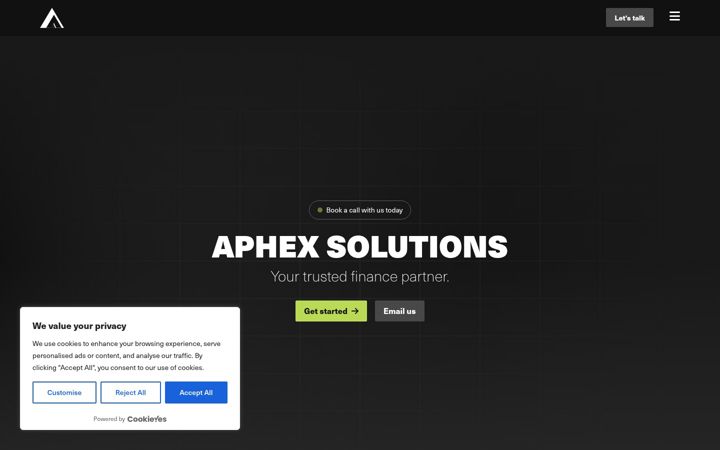 Screenshot of aphexsolutions.com