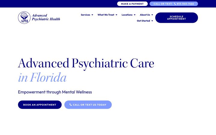 Screenshot of aphflorida.com