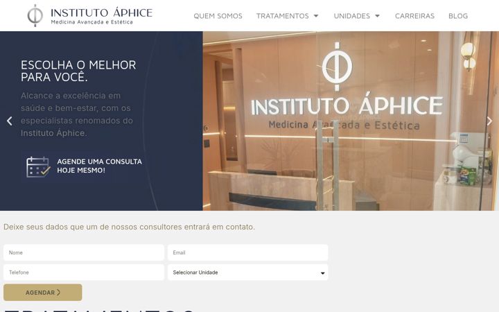 Screenshot of aphice.com.br