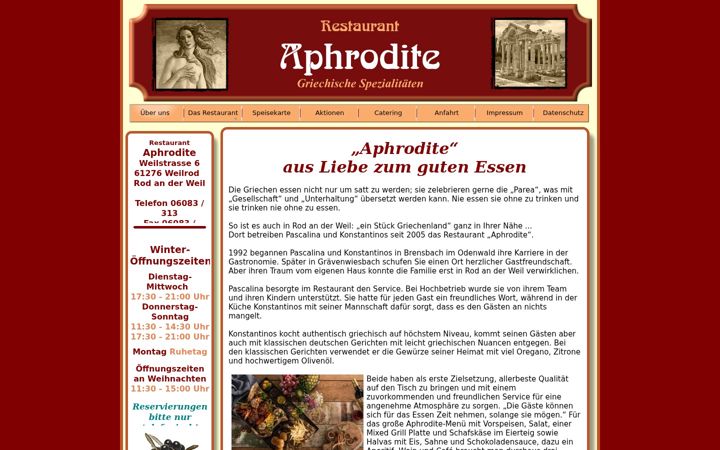 Screenshot of aphrodite-weilrod.de