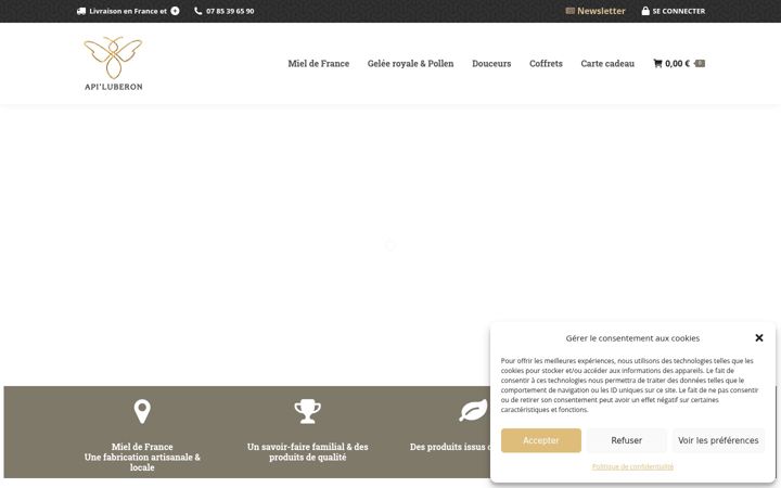Captura de pantalla de api-luberon.fr