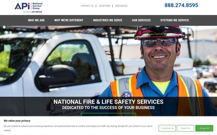 Screenshot of api-nsg.com