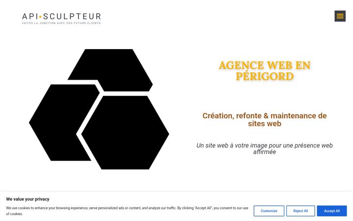 Ekrano kopija api-sculpteur.fr