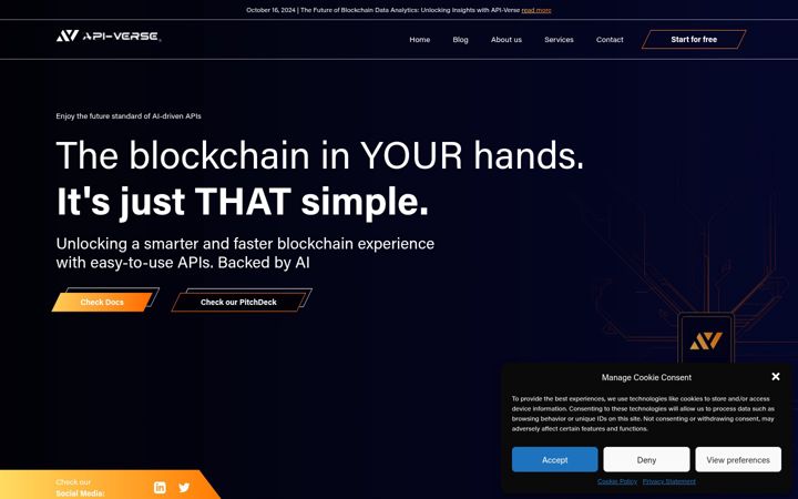 Screenshot of api-verse.com