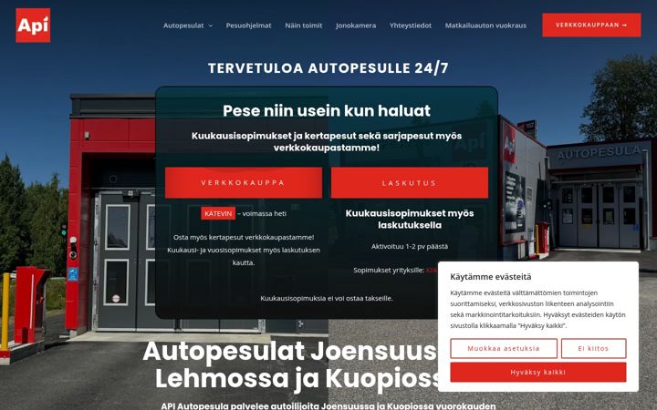 Screenshot of api24.fi