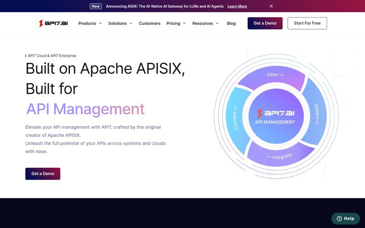 Screenshot of api7.ai