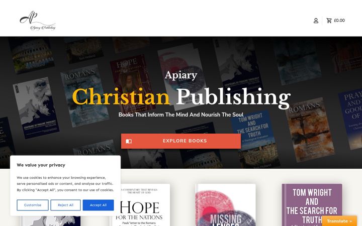 Screenshot του apiarypublishing.com
