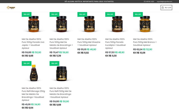 Screenshot of apiasul.com.br