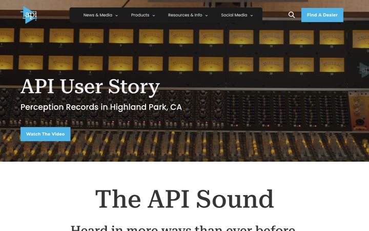 Screenshot of apiaudio.com