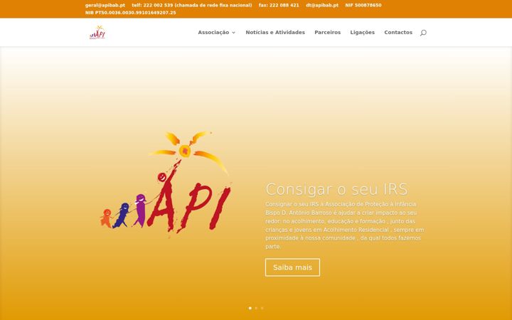 Screenshot of apibab.pt