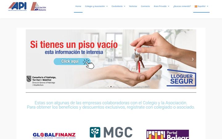 Screenshot του apibaleares.com