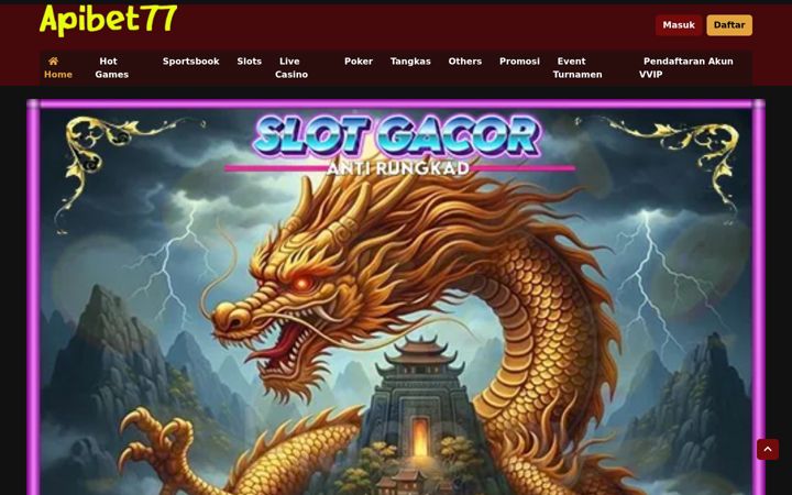 Screenshot of apibet77.com
