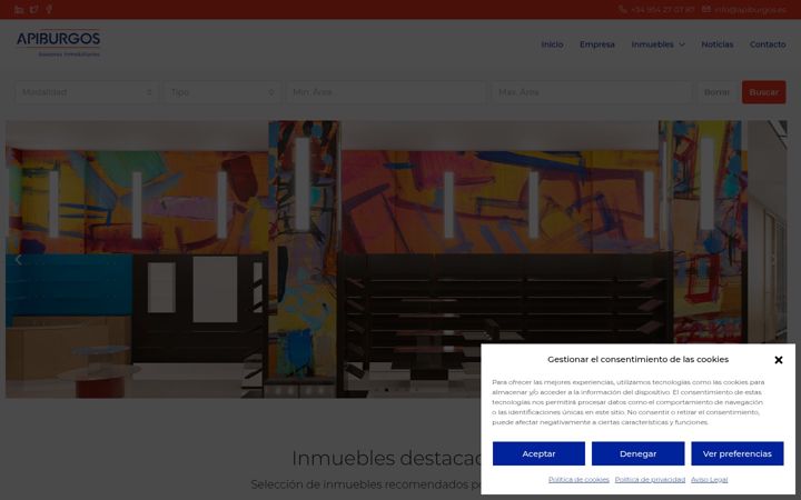 Screenshot of apiburgos.es