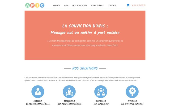 Screenshot of apic-management.fr