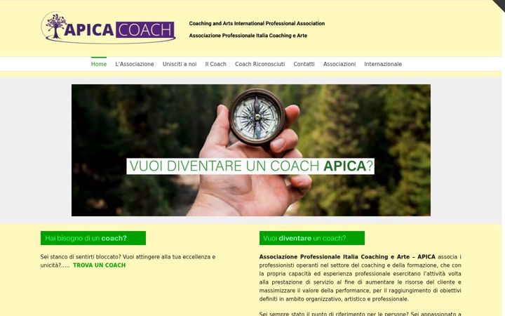 Screenshot di apica-coach.it