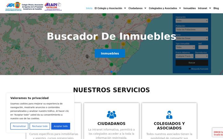 Screenshot of apicastellon.com