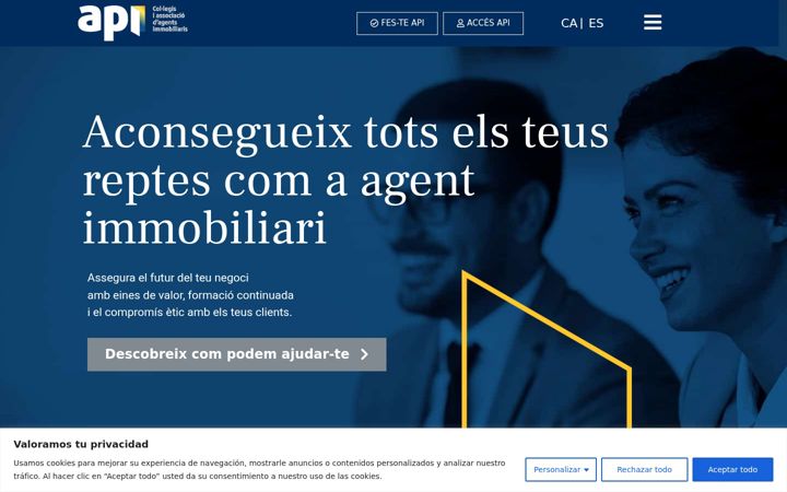 Screenshot of apicatalunya.com