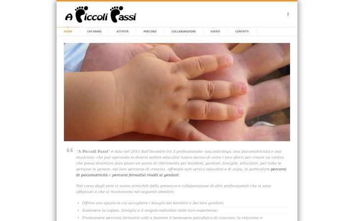 Screenshot di apiccolipassi.me