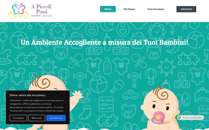 Screenshot of apiccolipassipadova.it