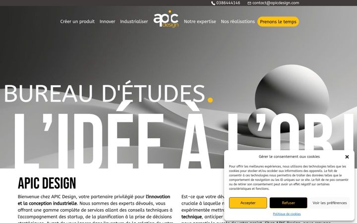 Screenshot of apicdesign.com