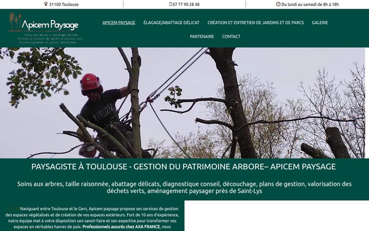Screenshot of apicempaysage.fr