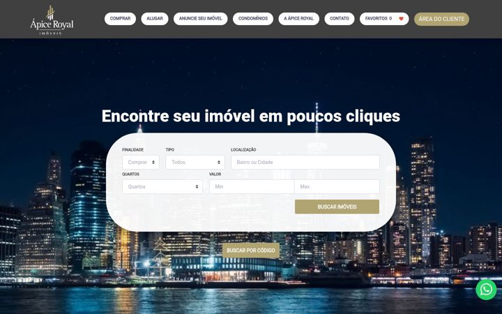Screenshot di apiceroyal.com.br