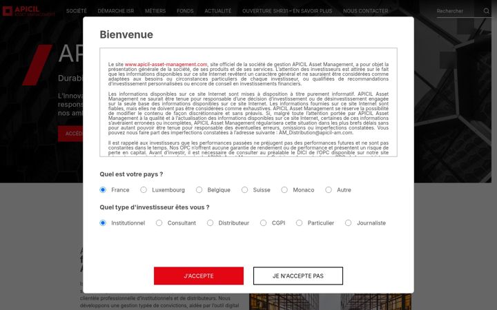 Screenshot of apicil-asset-management.com