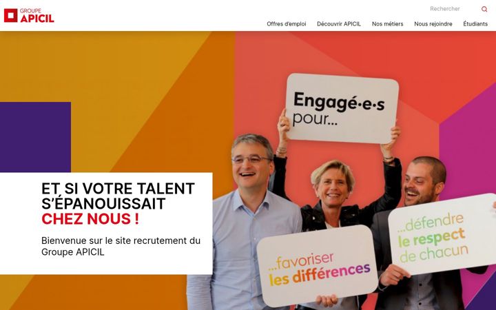 Screenshot of apicil-recrute.com
