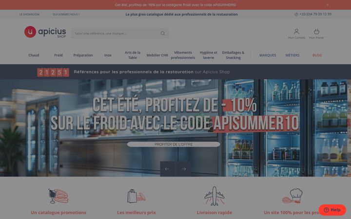 Screenshot of apicius-shop.com