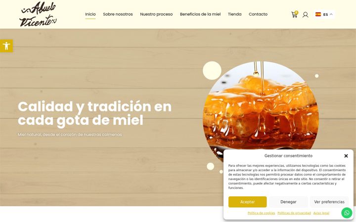 Screenshot of apicolaabuelovicente.com