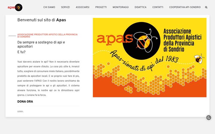 Screenshot of apicoltori.so.it